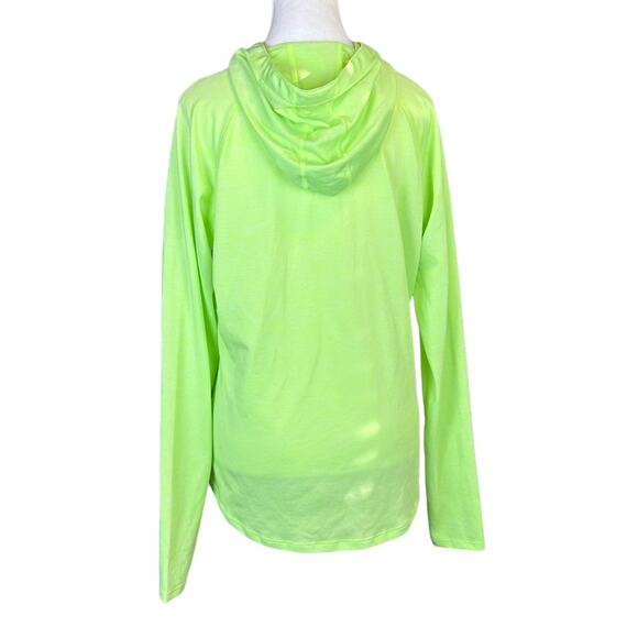 Under Armour Heatgear Run Running Top Hooded Hoodie Thumb Holes Size Large - Picture 2 of 7